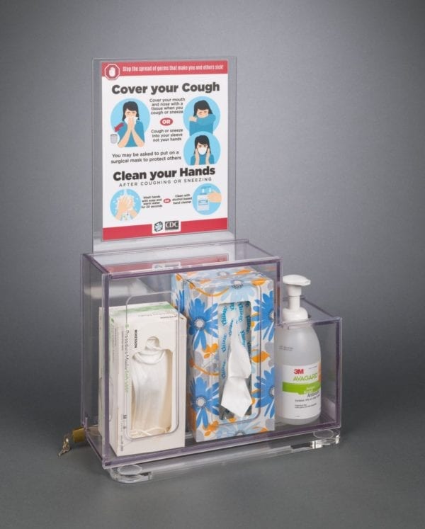 Theft Deterrent Respiratory Hygiene Station G COUNTER TOP